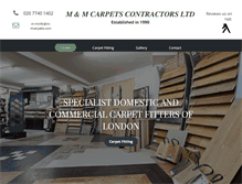 Tablet Screenshot of m-mcarpets.com